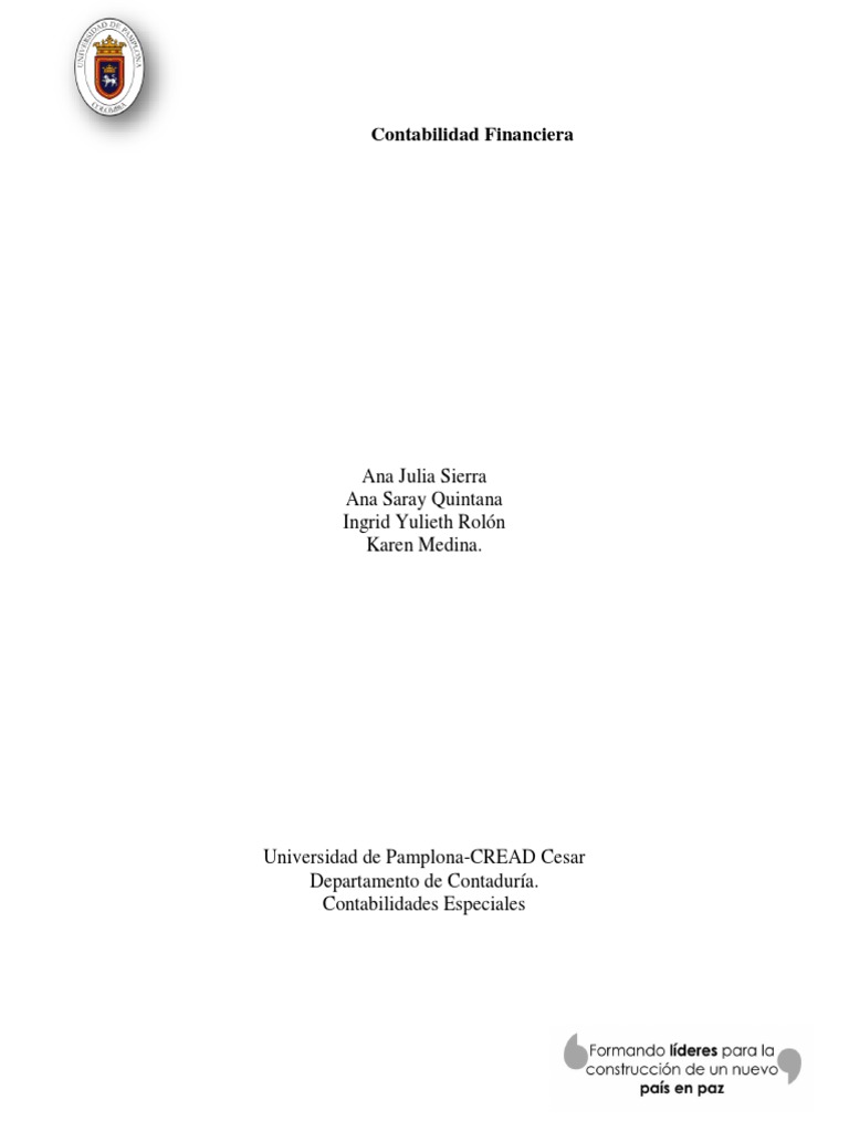Contabilidad Financiera Pdf Contabilidad Estado Financiero
