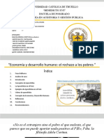 Economía y desarrollo humano: el rechazo a los pobres