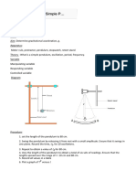 Experiment 3 - Simple Pendulum Lab