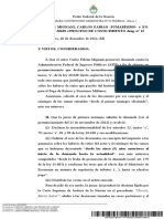 Jurisprudencia Fallo Mignani, Carlos Fabián -Sumarísimo- c. en-Afip-ley 20.628-Impuesto a Las Ganancias Sobre Haberes Previsionales
