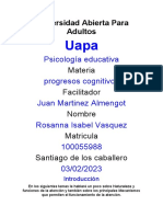 Tarea 2 y 4 de Progreso Cognitivo