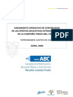 Ineamiento de Continuidad de Ofertas Educativas Extraordinarias Junio 2020 Vf0453315001590797477