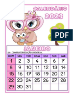 CALENDÁRIO CORUJA 2023