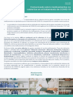 AXA - Comunicado Medicamentos No Cubiertos en El Tratamiento de COVID-19 - 0