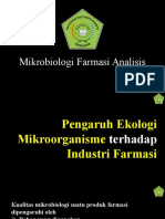 Pengaruh Ekologi Mikroorganisme Terhadap Industri Farmasi (2020)