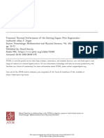 Transient Thermal Preformance of The Stirling Engine Wire Regenerator