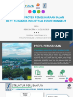 Alur Kerja Proyek Pemeliharaan Jalan Di Pt. Surabaya Industrial Estate Rungkut