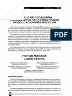 Modelo Depedagogia Participativa para Programas Deeducacion Pre-Escolar