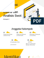 Identifikasi Peluang Usaha Dan Analisis Swot: Kelompok 5