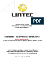 Catalogo de Pecas Geradores Lintec D5000S