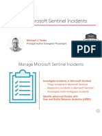 Manage Microsoft Sentinel Incidents Slides