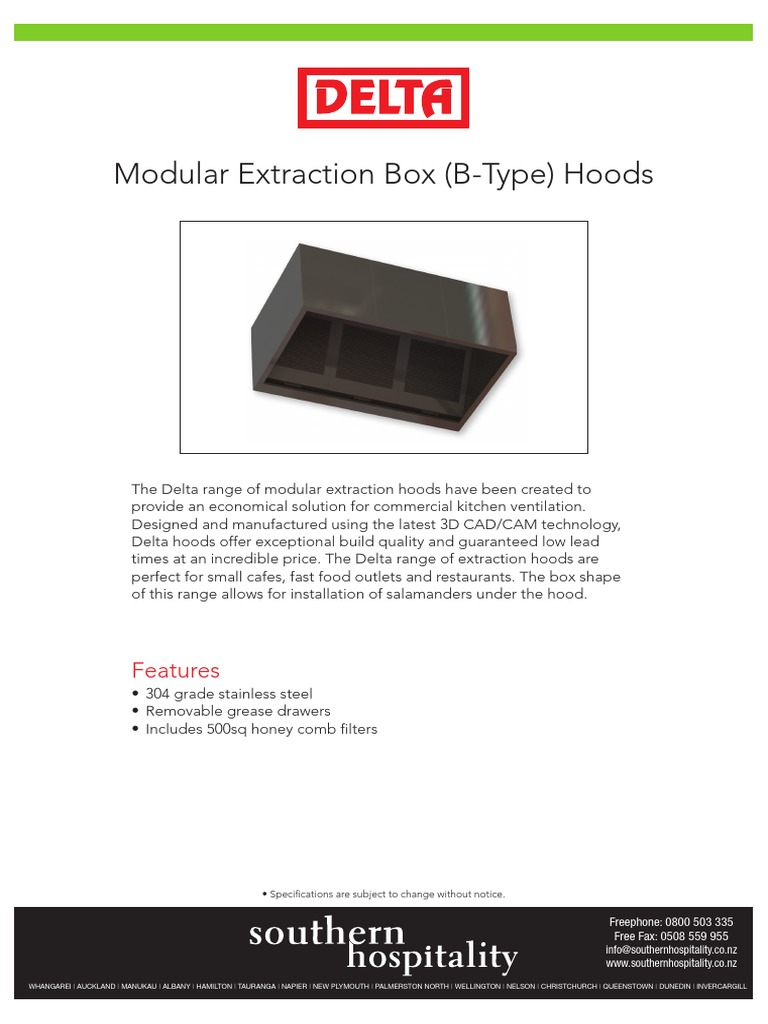 Modular Kitchen Extraction Hoods | PDF