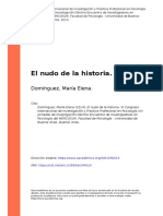 Domínguez, María Elena (2014) - El Nudo de La Historia (Analisis Texto F.Devoine)