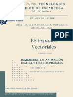 Espacios Vectoriales