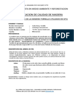 Certificacion de Calidad de Madera TAMBORAPA