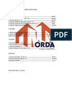 Pedidos Norda Food Services