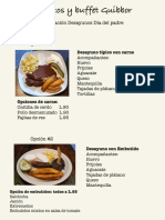 Cotización Desayunos 