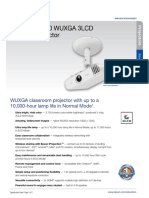 PowerLite U50 Projector - Specification Sheet CPD 56871R1 PDF