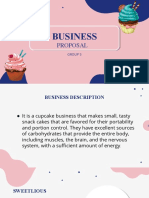 Sweet Cupcake Business Proposal