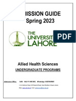 Allied Health Sciences Undergraduate