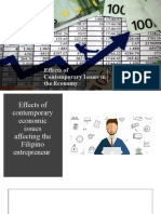 Effects of contemporary economic issues on Filipino entrepreneurs' purchasing power/TITLE
