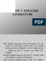 LESSON 7 English Literature
