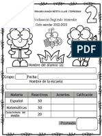 Examen Segundo Grado - 2do Trimestre