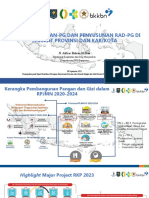 Bahan Paparan Rapat Koordinasi Penyusunan RAD PG Provinsi Sulawesi Tenggara