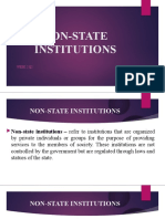 Non State Institutions