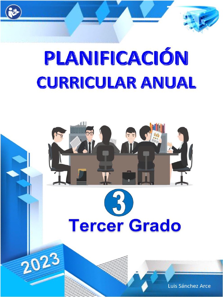 Planificación Curricular 2023 Tercer Grado | PDF | Aprendizaje | Plan ...
