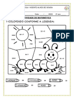 ATIVIDADE DE MATEMÁTICA - Pintando Adição2