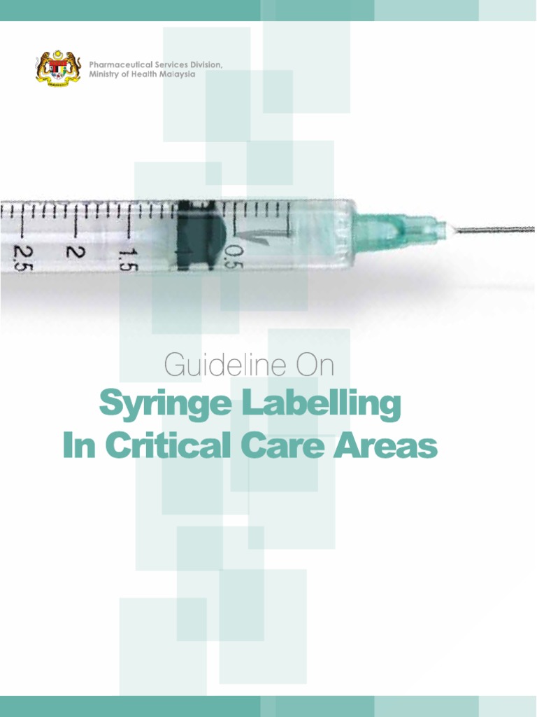 A2. Syringe Labelling Critical Areas PDF Pharmacist Pharmacy