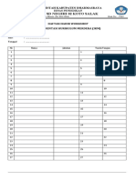 Daftar Hadir Rapat Guru