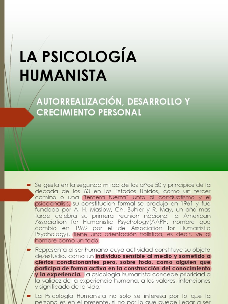 Psicologia Humanista | Download grátis PDF | Sicología | Psicologia ...