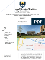 The American University of Kurdistan: College of Arts and Sciences Department of Interior Design