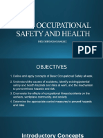 BASIC OCCUPATIONAL SAFETY AND HEALTH An Introduction