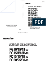 Komatsu FG10 - 15 - 18-20, FG15H - 18H-20, FD10 - 15 - 18-20, FG20 - 25 - 30-16, FG20H - 25H-16 Shop Manual PDF