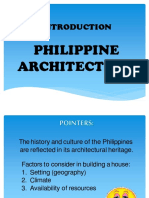 Introduction To Philippine Architecture