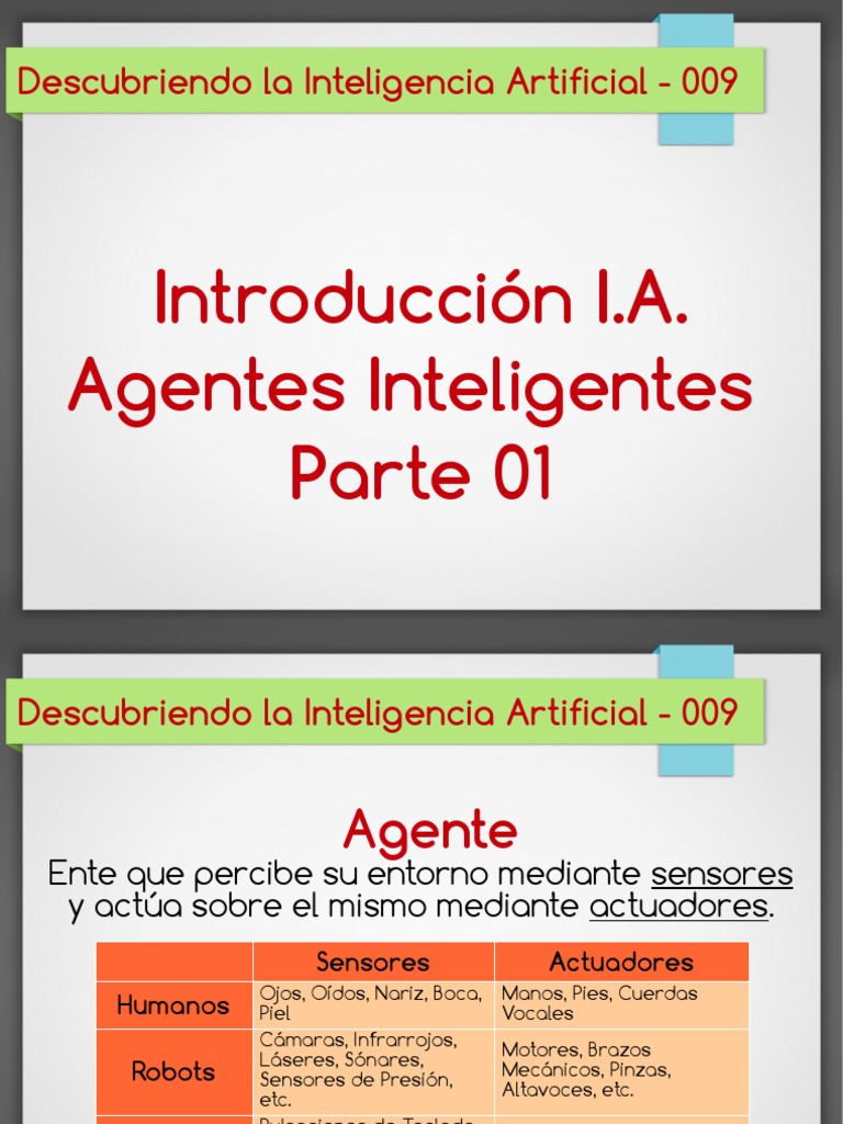 Introducción IA Agentes Inteligentes 01 | PDF | Inteligencia artificial ...