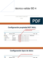 Informe Técnico Validar BD 4