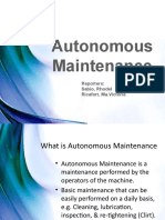 Autonomous Maintenance