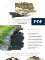 Contaminación en Fuentes Hídricas de Bogotá