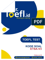 Toefl Test: Kode Soal