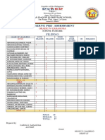 Reading Assessment 2021-2022