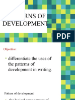 Patterns of Dev. (Narration and Description)