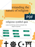 Understanding the Nature of Religion