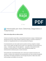 Intoxicação Por Cloro - Sintomas, Diagnóstico e Tratamentos