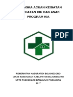 Kerangka Acuan Kegiatan Kesehatan Ibu Dan Anak Program Kia