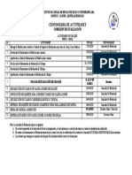 Cronograma Comision de Evaluacion