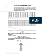 Taller 1 Estadistica 2023 Distribucion de Frecuencia